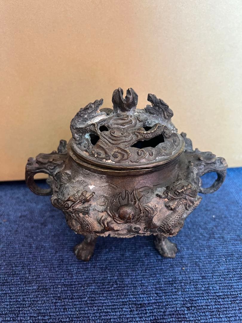 946 銅製　大明宣徳年製　龍紋香炉　時代物 2026年最新】大明宣徳年製の人気アイテム - メルカリ
