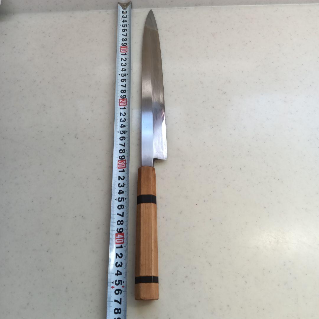 刃渡り約29cmの柳刃包丁 楽天市場】柳刃包丁 9寸(刃渡り270mm）尺（刃渡り300mm）尺一（刃渡り