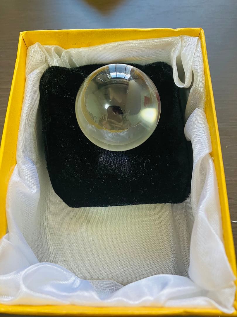 日本彩珠宝石研究所 鑑別書付き 天然水晶玉 39mm QIFU ギフトBOX付き theory xyz 天然水晶 無垢 丸玉 最高級 甲府研磨 水晶玉 天然 99.90mm