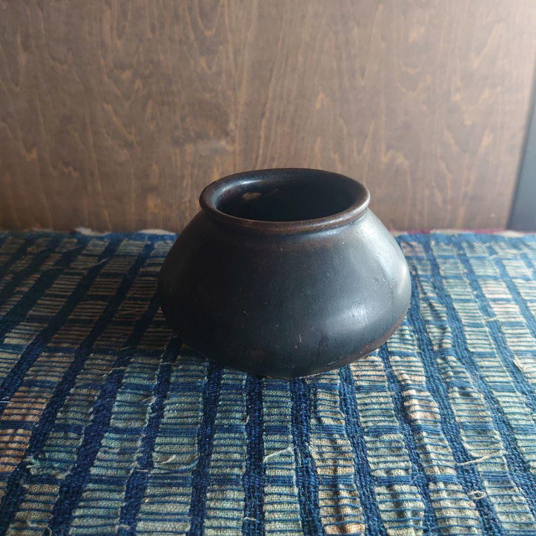 黒高麗 小壺 塩笥 小服茶碗 塩笥 しおげ | 鶴田 純久の章 お話