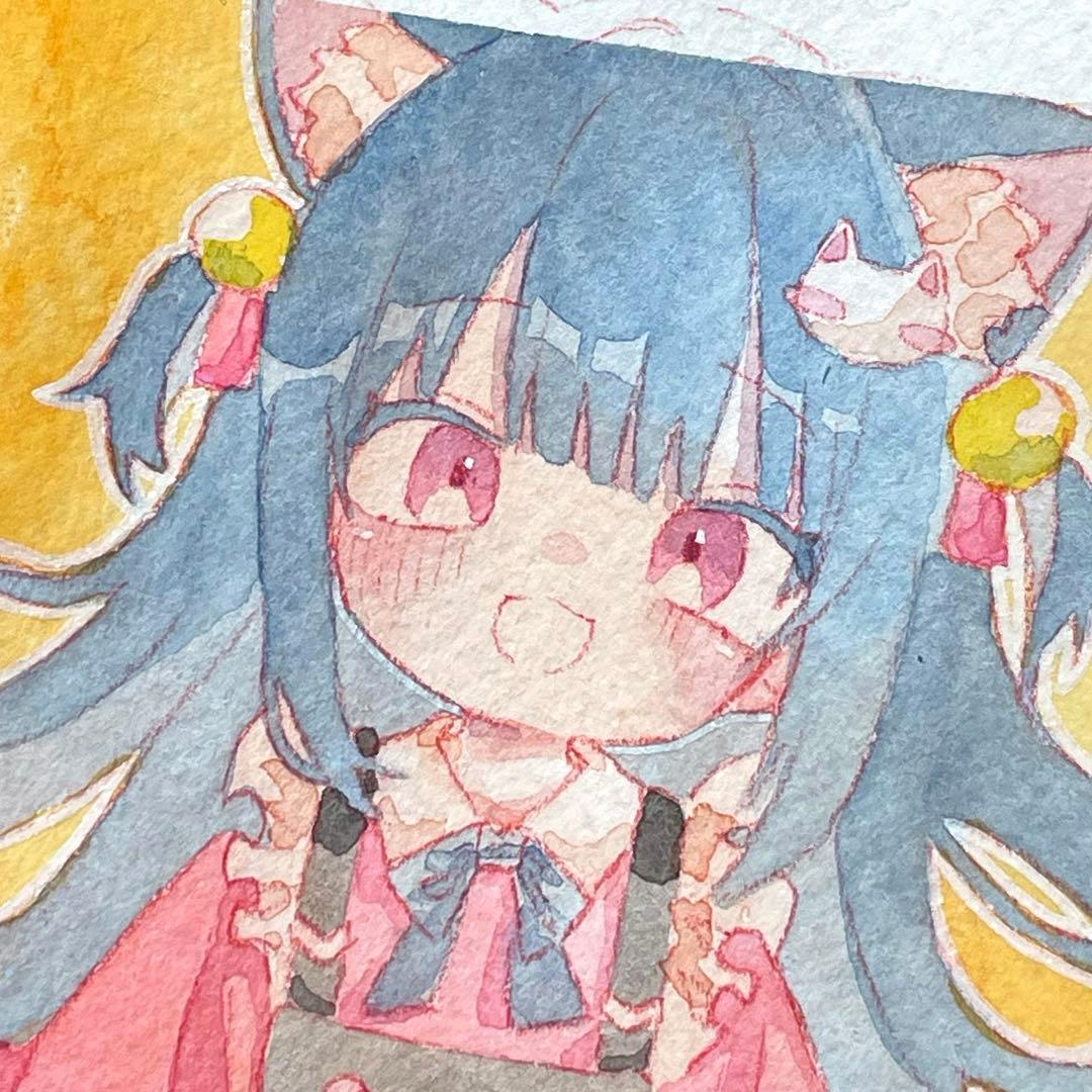 一点物】水彩手描きアナログイラスト オリジナル - メルカリ