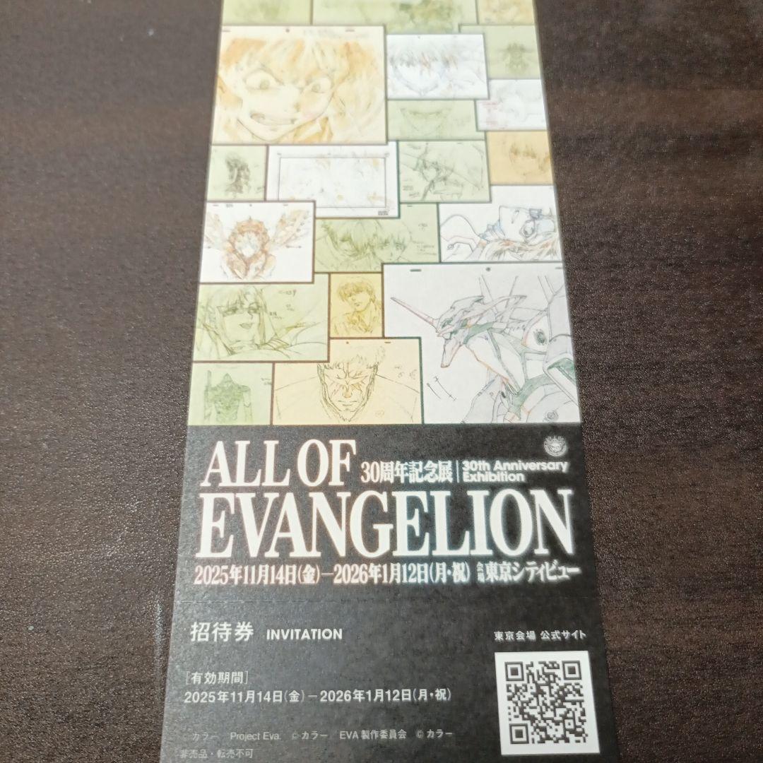 ALLOFEVANGELION 30周年記念展エヴァ チケット 東京シティビュー