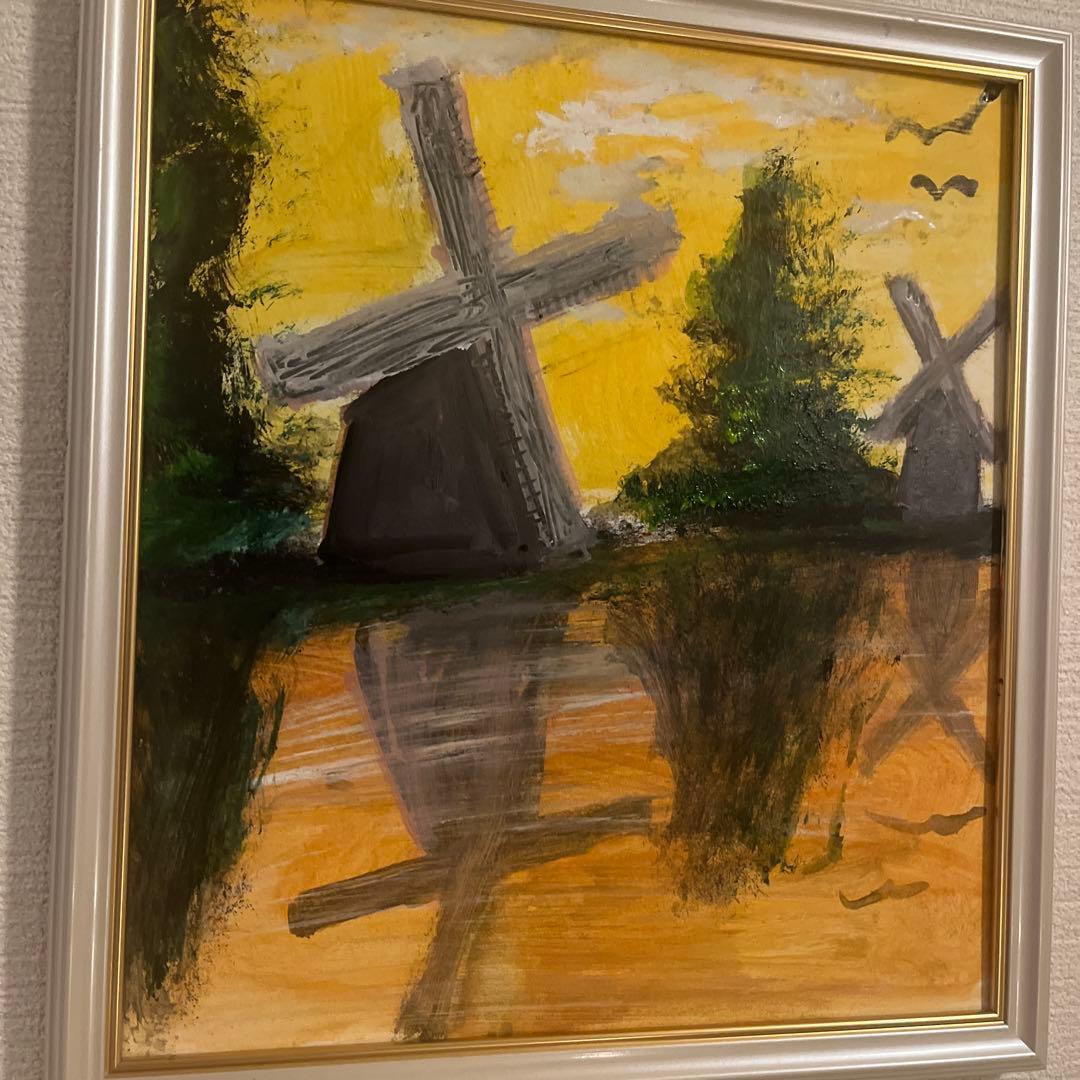 風車と水面の反射 水彩画27cm24cm Amazon.co.jp: 風景の中の水を描く : ジョー・ダウデン, 倉田ありさ