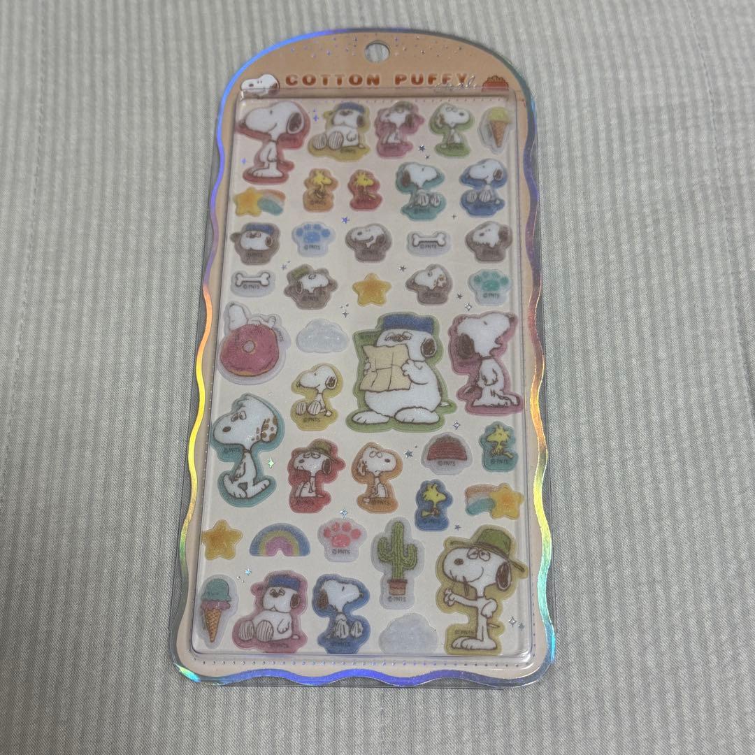 スヌーピー コットンパフィーシール ボンボンドロップ - メルカリ