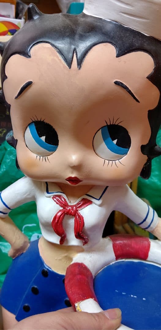 【稀少 Betty boop】　特大フィギュア BETTY BOOP（ベティ ブープ） 等身大フィギュア ARMY BETTY アーミー