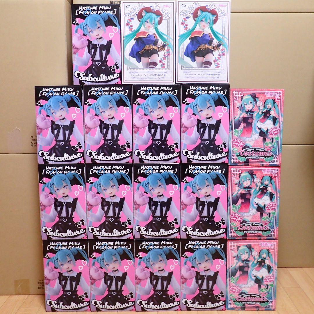 タイトー 初音ミク フィギュア プライズ まとめ売り18個 Subculture タイトー 初音ミク Fashion フィギュア Subculture レビュー