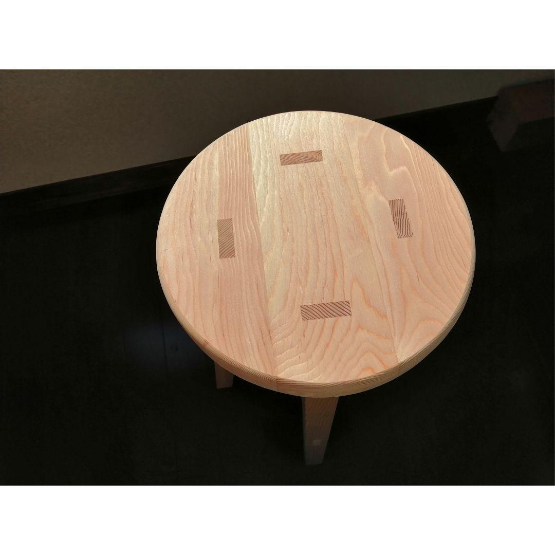ほぞ組】木製スツール 高さ60cm 丸椅子 stool - メルカリ