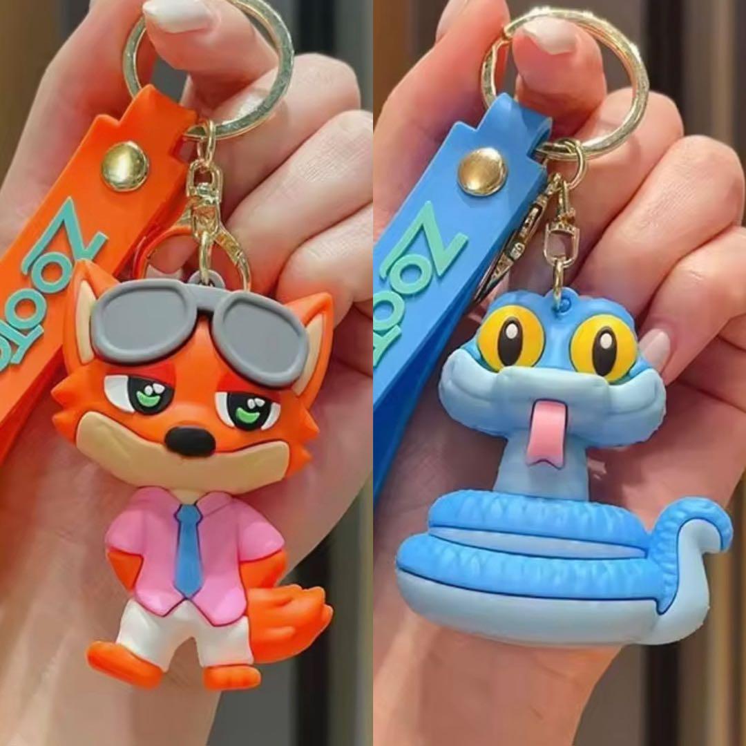 大人気❣️ペアセット！ズートピア ニック＆ゲイリー キーホルダー