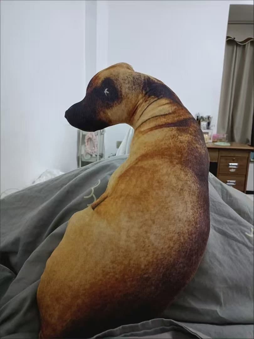 犬の形のクッション 約45cm 犬モチーフ クッションカバー 全17種類 45×45センチ ファスナー付き