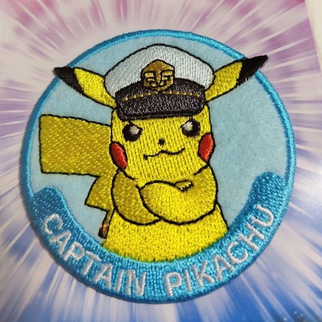 ピカチュウ ☆ 刺繍アイロンワッペン 名札ワッペン ネームラベル