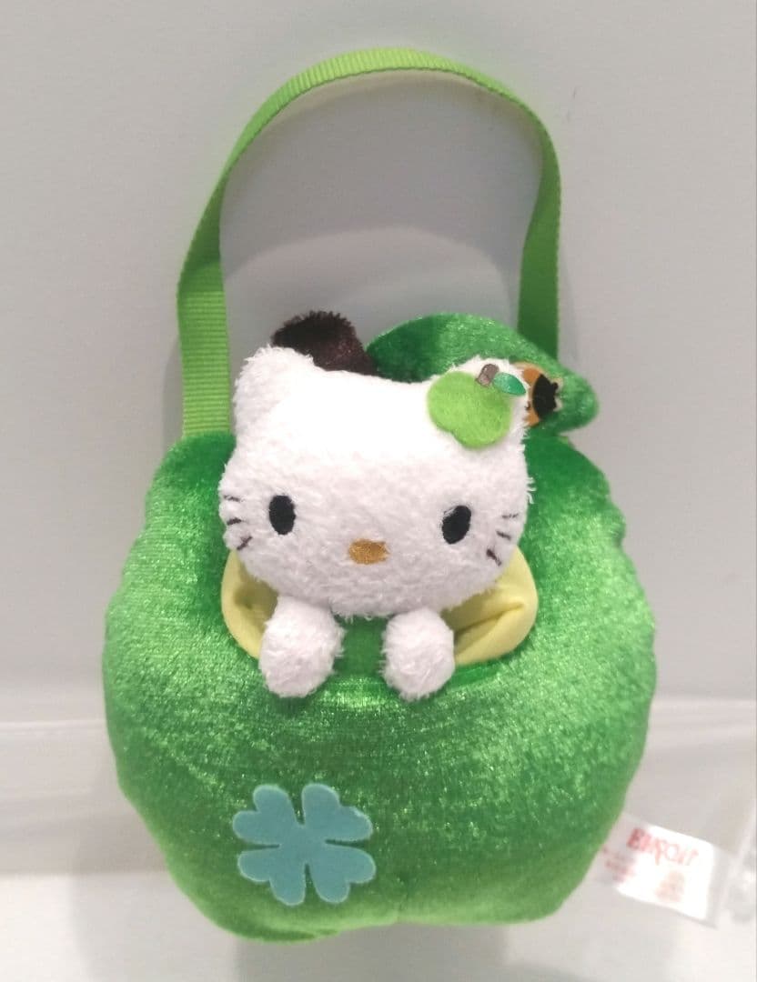 ハローキティ 青リンゴ ぬいぐるみ ポシェット 2006 青りんご キティ