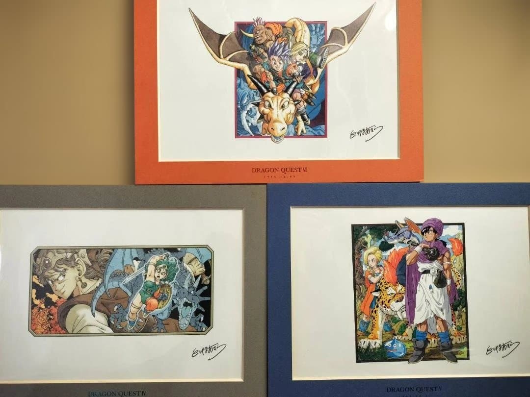 鳥山明 ドラゴンクエスト30周年記念 4 5 6 複製原画