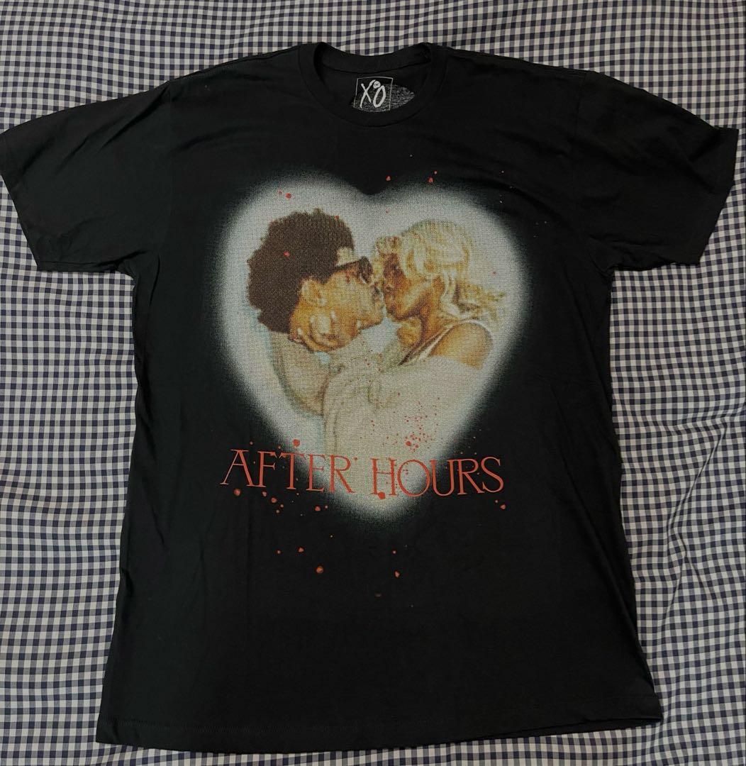 ザ・ウィークエンドＴシャツ（Lサイズ）AFTER HOURS Tシャツ XO XO The Weeknd After Hours ウィークエンド Tシャツ ブラック Lサイズ