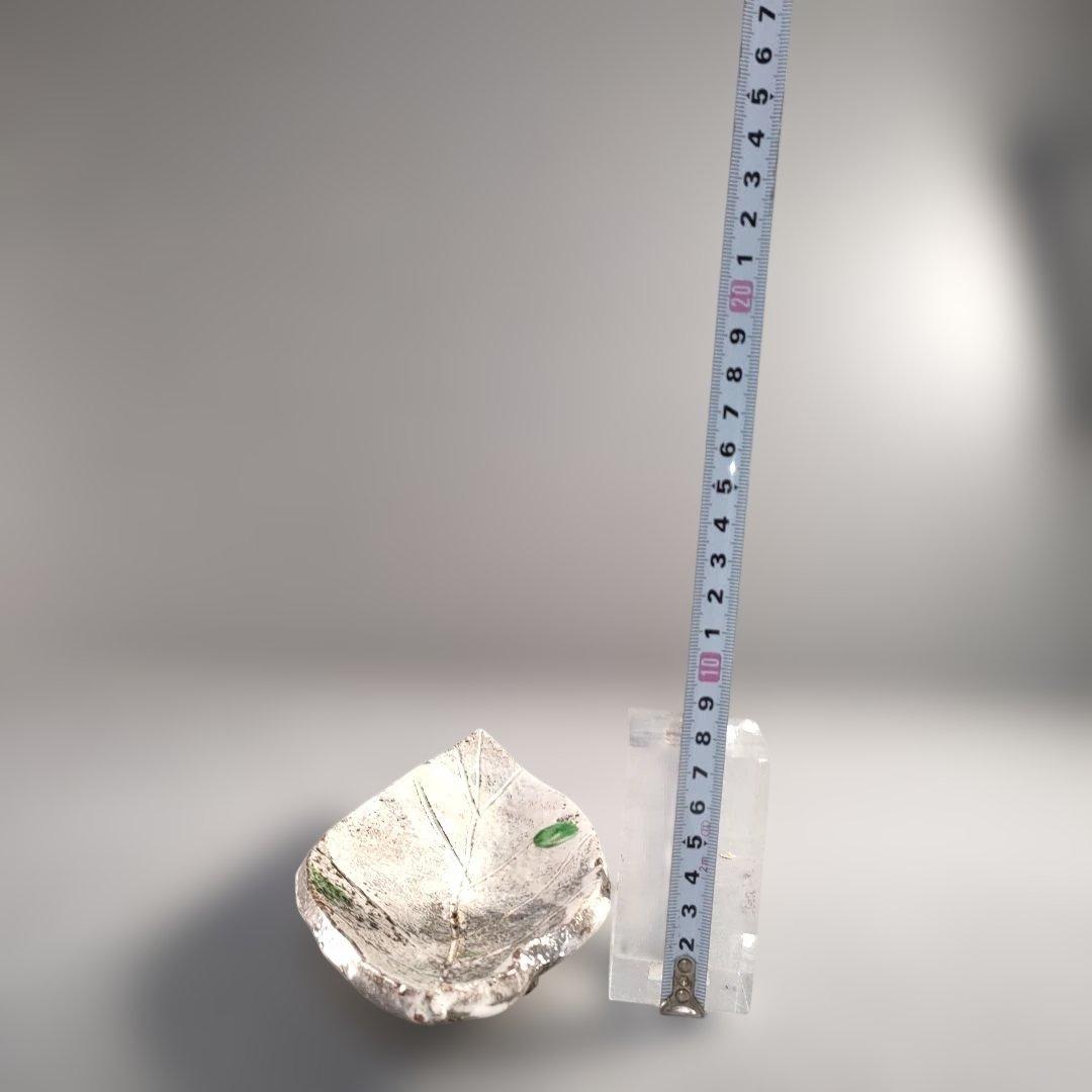 A1389-7/在銘/葉形足付銘々皿6客/向付/飾皿/盛皿/菓子皿/懐石道具