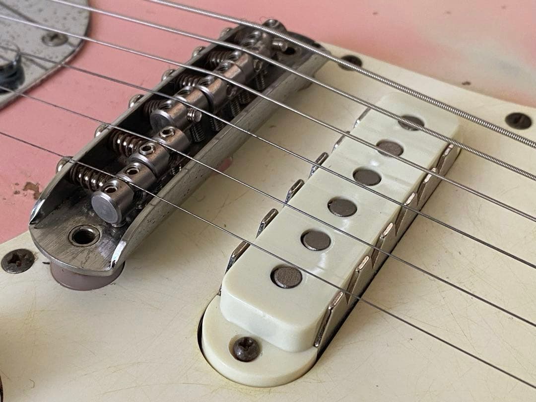 fenderJapanJAGUAR フジゲン シェルピンク M/HレリックMOD - メルカリ