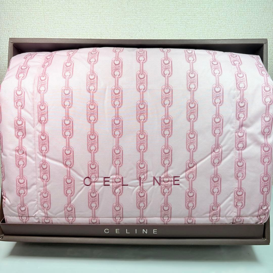 CELINE セリーヌ　羽毛肌掛けふとんウォッシャブル　マカダムチェーンロゴ 2026年最新】celine ダウンケットの人気アイテム - メルカリ