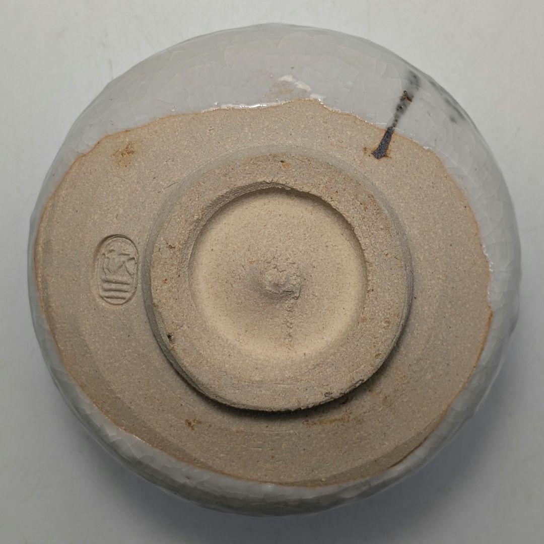岡本欣三 絵志野茶盌 共箱共布栞 抹茶碗 抹茶茶碗 茶道具