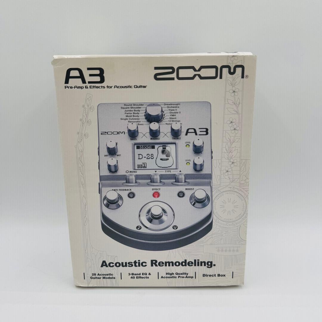 【美品】Zoom A3 ギターエフェクター アコースティック マルチエフェクター ZOOM / アコギ用マルチエフェクター搭載プリアンプ A3 - YouTube