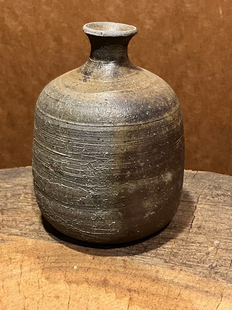 一輪挿し　花入　徳利　備前　登窯　作家一点もの aa65b64d08e4ee7e6e9ff9ec3881cb