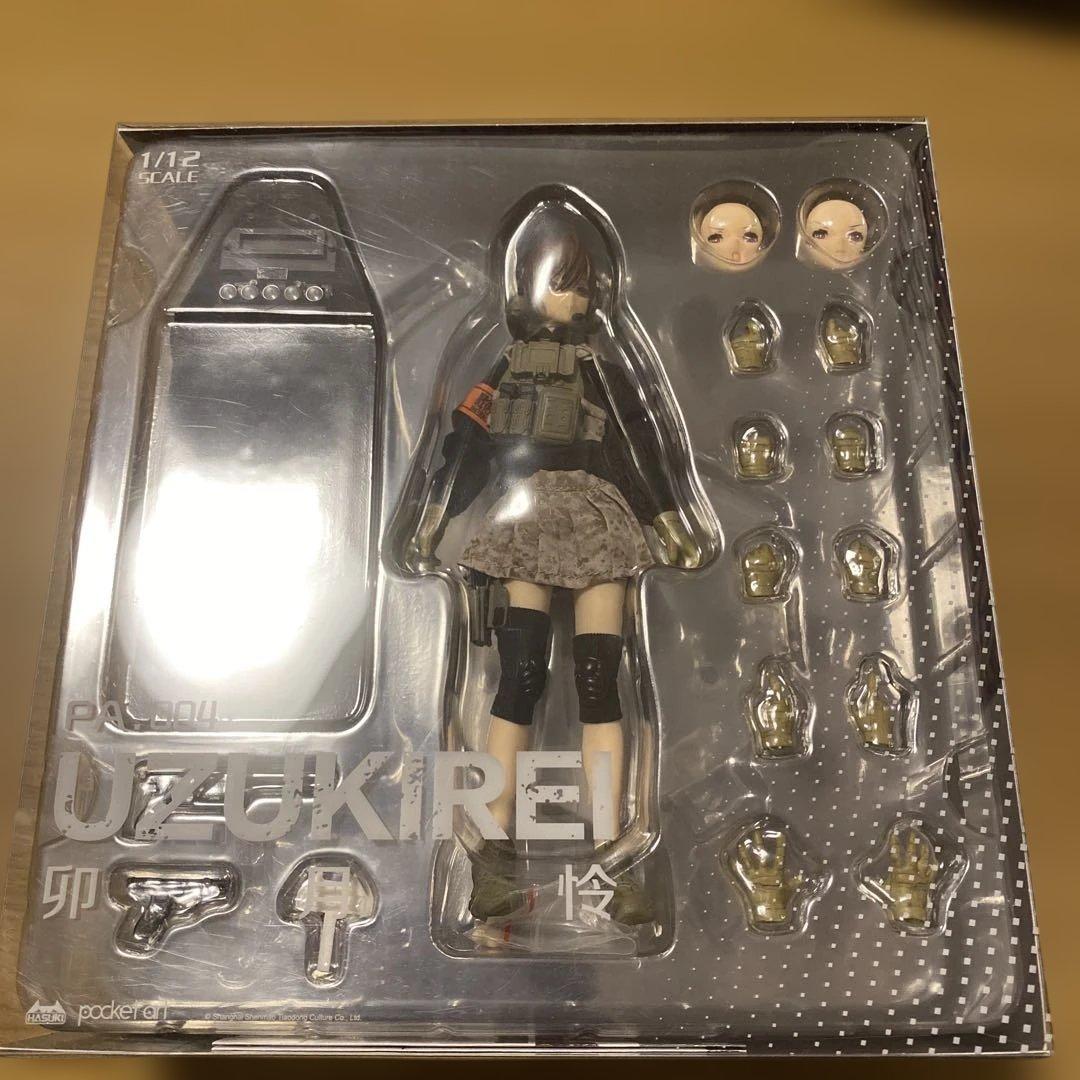 未開封 HASUKI pocket art 卯月怜 本格武装のミリタリー美少女がアクションフィギュア化！HASUKIの