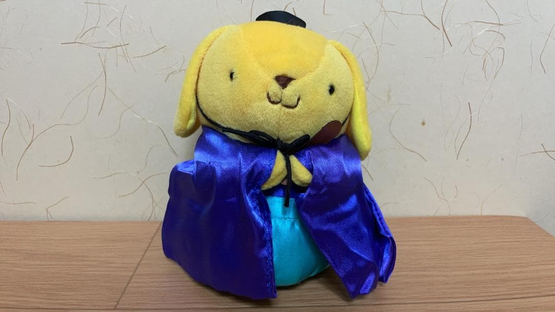 サンリオ ポムポムプリン ぬいぐるみ 易者風 17cm 1999年 エイコー