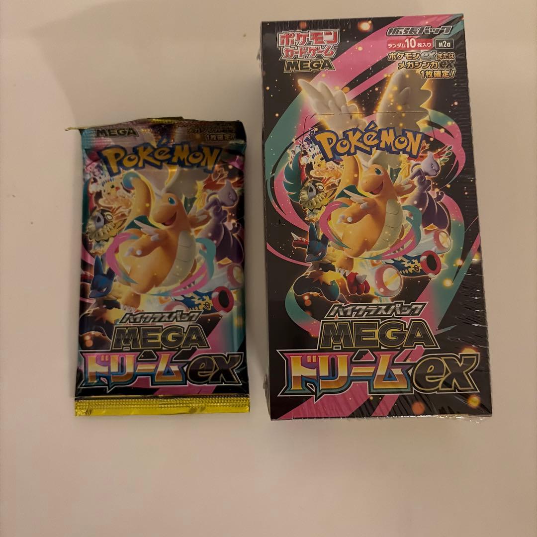 シュリンク付き ポケモンカードゲーム MEGA ドリームEX 1ボックス ポケモンカードゲーム MEGAドリームex シュリンクなしBOX MEGA ハイ