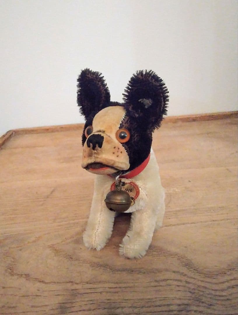 アンティークsteiff bully dog シュタイフブリー　ドイツ　超美品 Steiff ブルドッグ ぬいぐるみ ドイツ製 ヴィンテージ