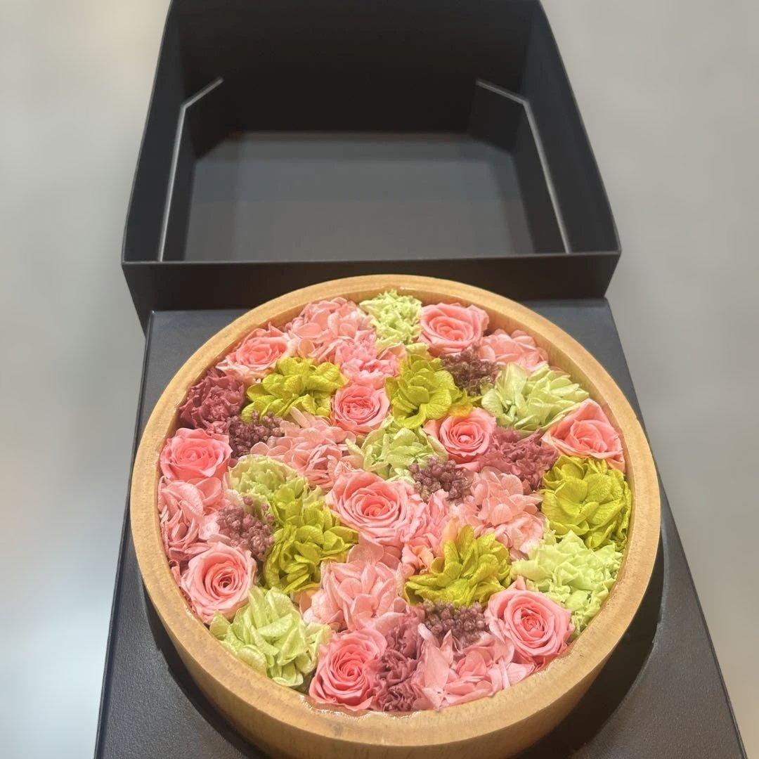 Nicolai Bergmann プリザーブドフラワーマンゴーポットピンクローズ Mango Pot (Pink Rose)