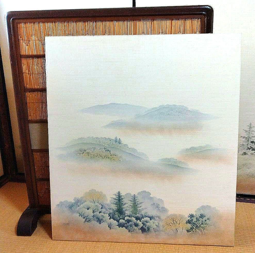 衝立 二枚嵌め替式 ①葦簀(よしず)張り ②襖絵(リバーシブル) よしず