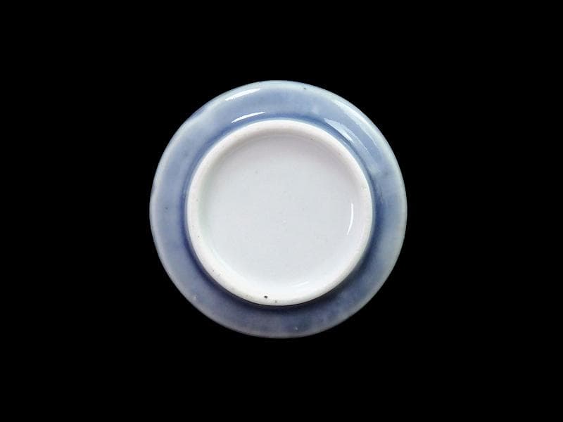 古伊万里 薄瑠璃色 若松の図 のぞき 猪口 C833 AS-CYe - メルカリ