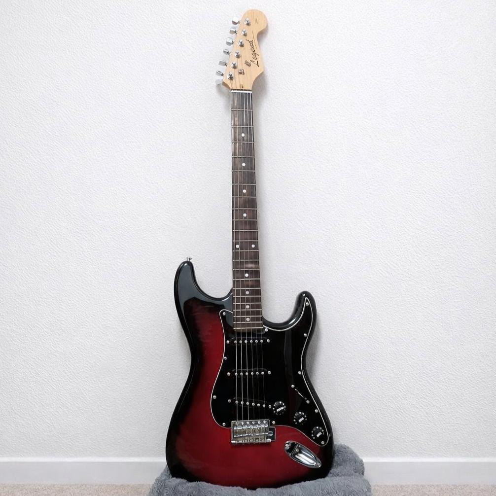 エレキギター Legend サンバーン レッド ブラック 赤 黒 ソフトケース Amazon | Legend エレキギター LST-Z BK ブラック ストラトタイプ