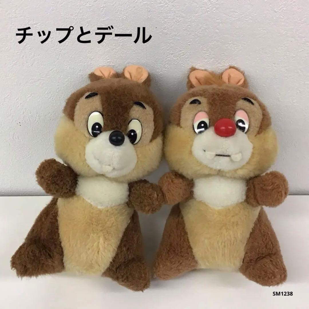 Disney チップとデール レトロ 日本製 ぬいぐるみ 東京