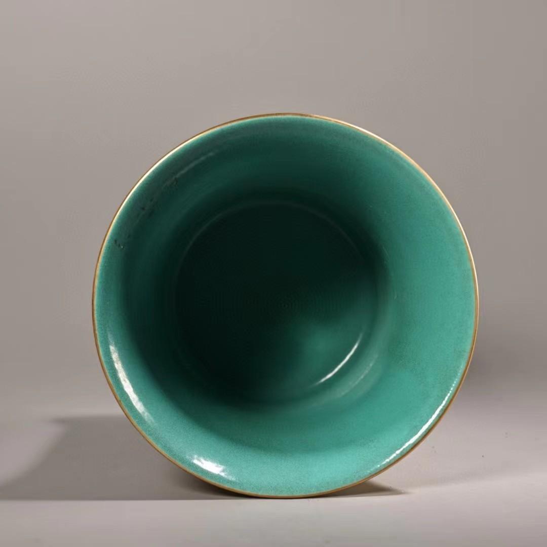 中国古美術・珍蔵珐琅彩粉彩陶磁器のペン立・書道品・純手描き・案頭