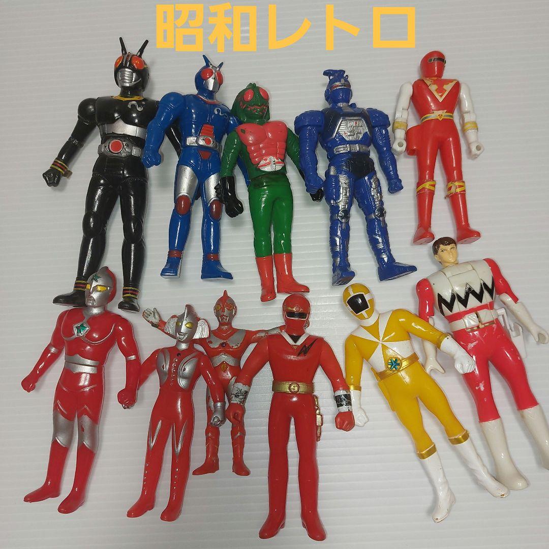 特撮、戦隊ヒーロー、ウルトラマン 昔のソフビやフィギュアまとめて