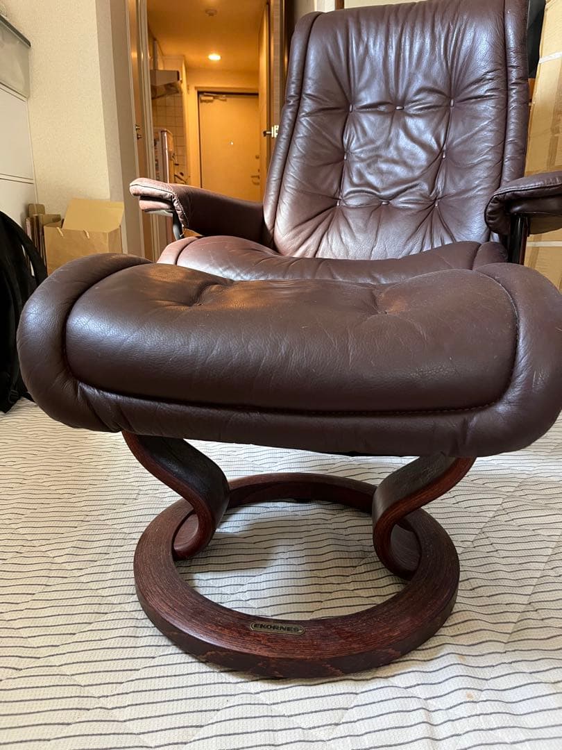 Ekornesロイヤル 本革リクライニングチェア付属オットマン エコーネス/EKORNES ストレスレスチェア オットマン ロイヤル 本革