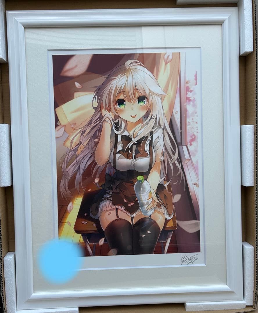 三嶋くろね　版画　きみとふたりきり　アールビバン　アンセル 買取しました！】版画 三嶋くろね「クラスメイトになった君