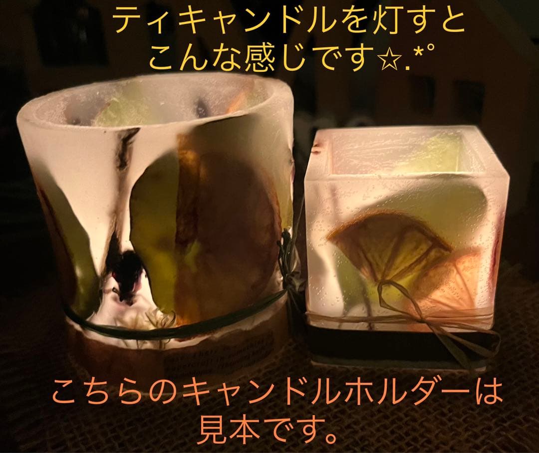 ㉚Fashionableボタニカルキャンドルホルダーset Ⅰ