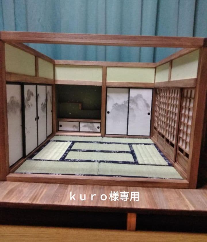 ｋｕｒｏ　ミニチュアハウス和室 Amazon | 和風ミニチュアドールハウス 和室キット | 手芸キット 通販