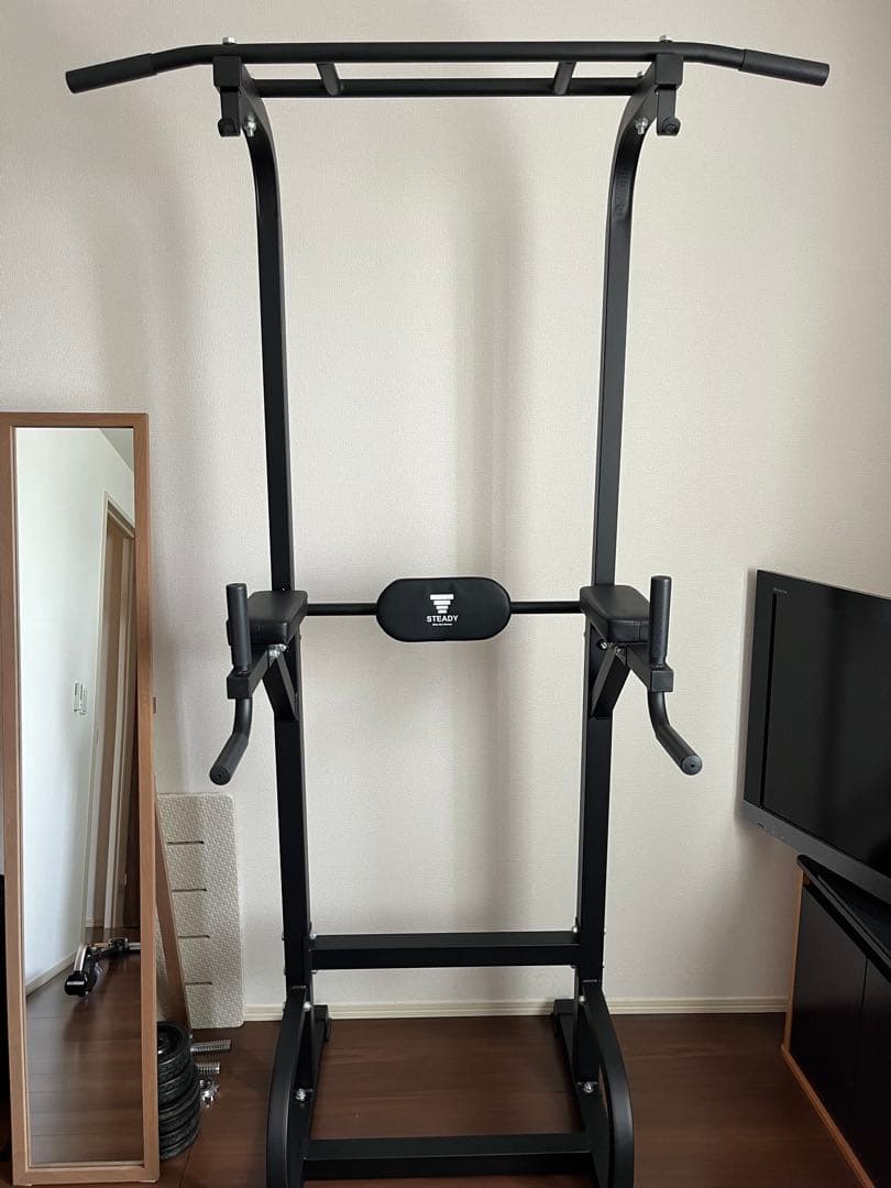 【STEADY】チンニングマシン（送料込み） 楽天市場】懸垂バー 突っ張り棒 耐荷重150kg チンニングバー 懸垂器具
