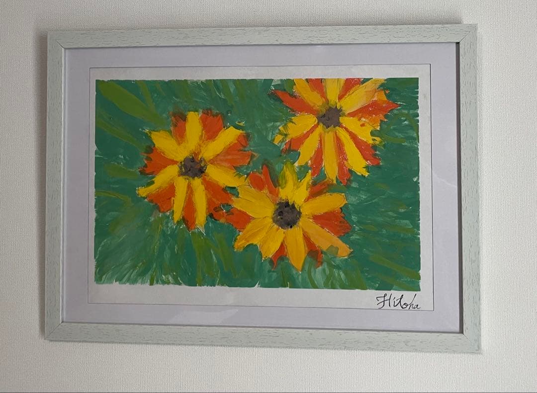 花の絵 水彩画 フレーム付き 花で潤う毎日】水彩原画 一点物 額縁付き 豪華プレゼント付き - JACC