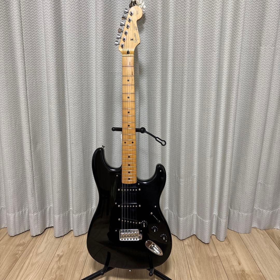 ジャパンヴィンテージ　Squier ストラト　日本製　(ネックを外して発送) Squier by Fender Squier Sonic Stratocaster (Black/Maple