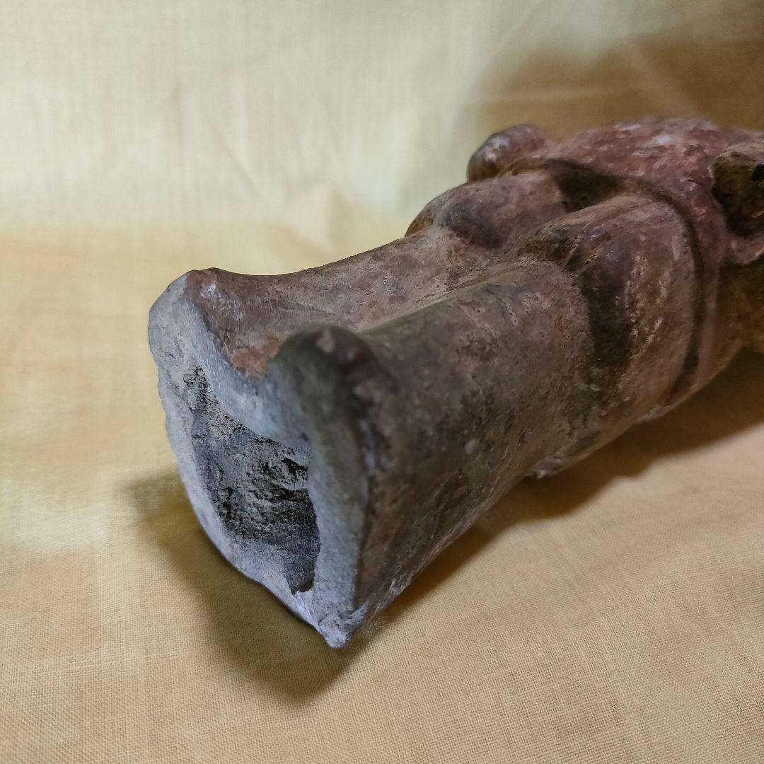 加彩人物俑 侍者 中国古陶 古玩 - メルカリ