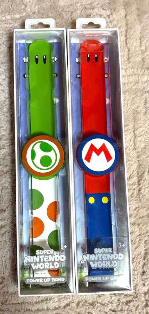 【USJ】パワーアップバンド❤︎ マリオとヨッシー 新品） 2本 パワーアップバンド USJ ユニバーサルスタジオ マリオ