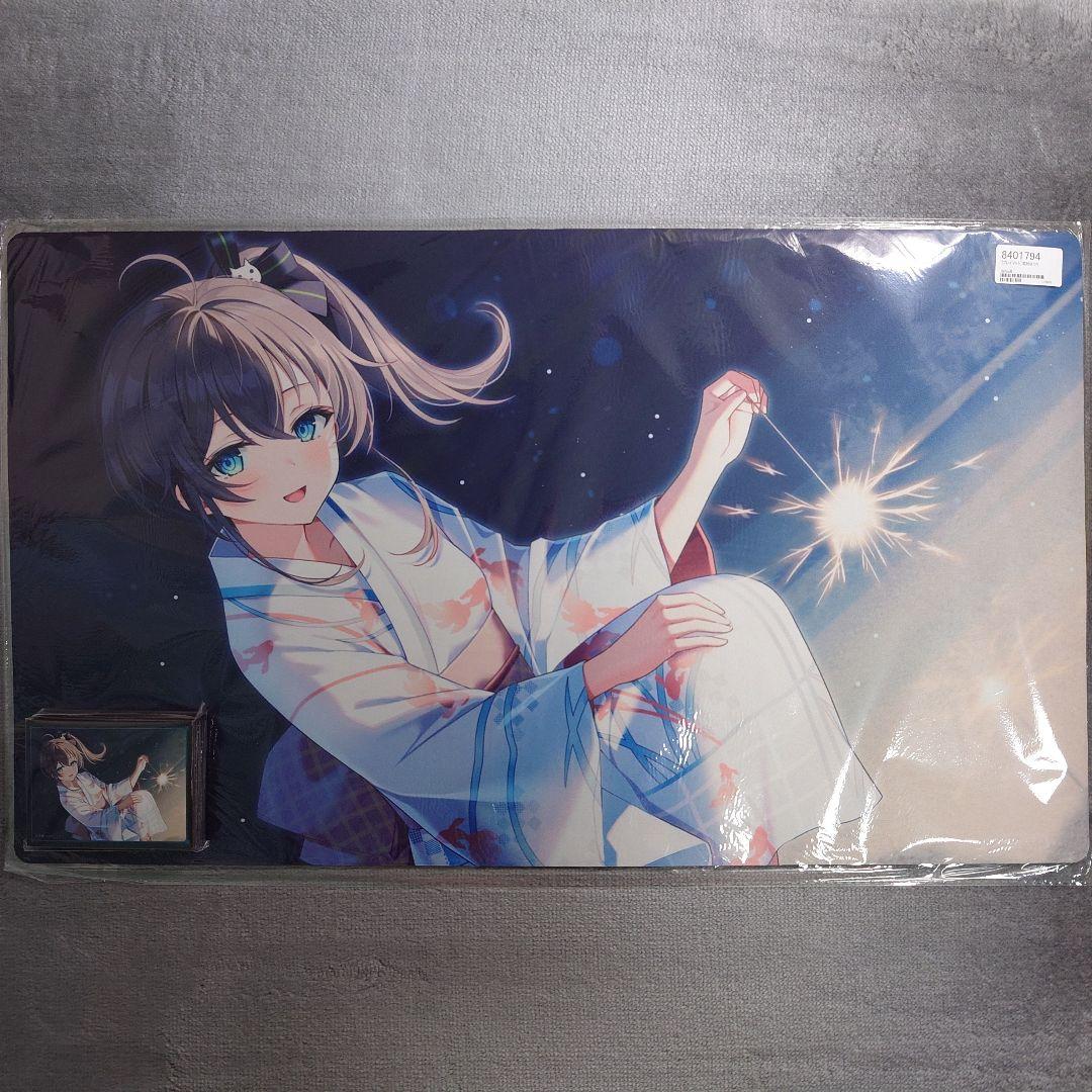 α1 ホロライブ 夜の浜辺&浴衣&線香花火 夏色まつり スリーブ&プレイマット ホロ花火 ~ hololive production 8th Anniversary Fireworks ~Shiny
