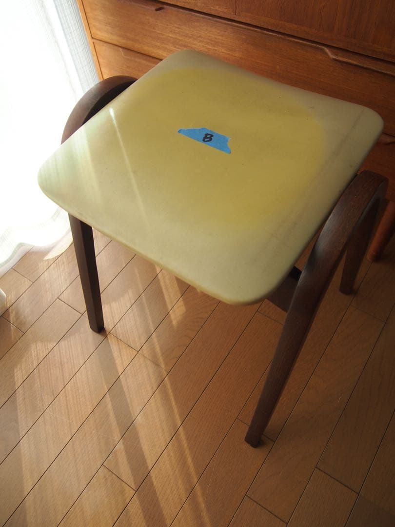 ミナペルホネン 秋田木工 剣持スツールB ハンドメイド タンバリン 生地