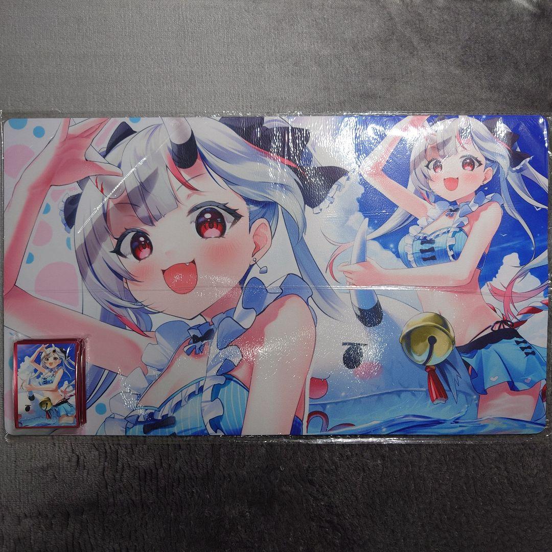 α1 ホロライブ 水着&ぽよ余浮き輪 百鬼あやめ スリーブ&プレイマット m71991742646_1.jpg?1662642853