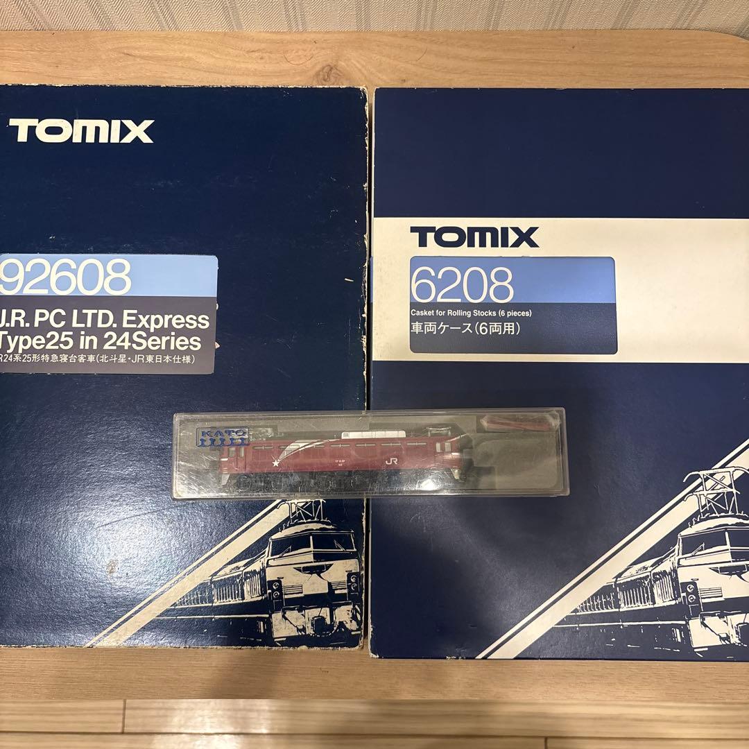 TOMIX 92608他　24系25形北斗星JR東日本編成12両+EF81 TOMIX 24系25形特急寝台客車（北斗星・JR北海道仕様)増結セット 品番