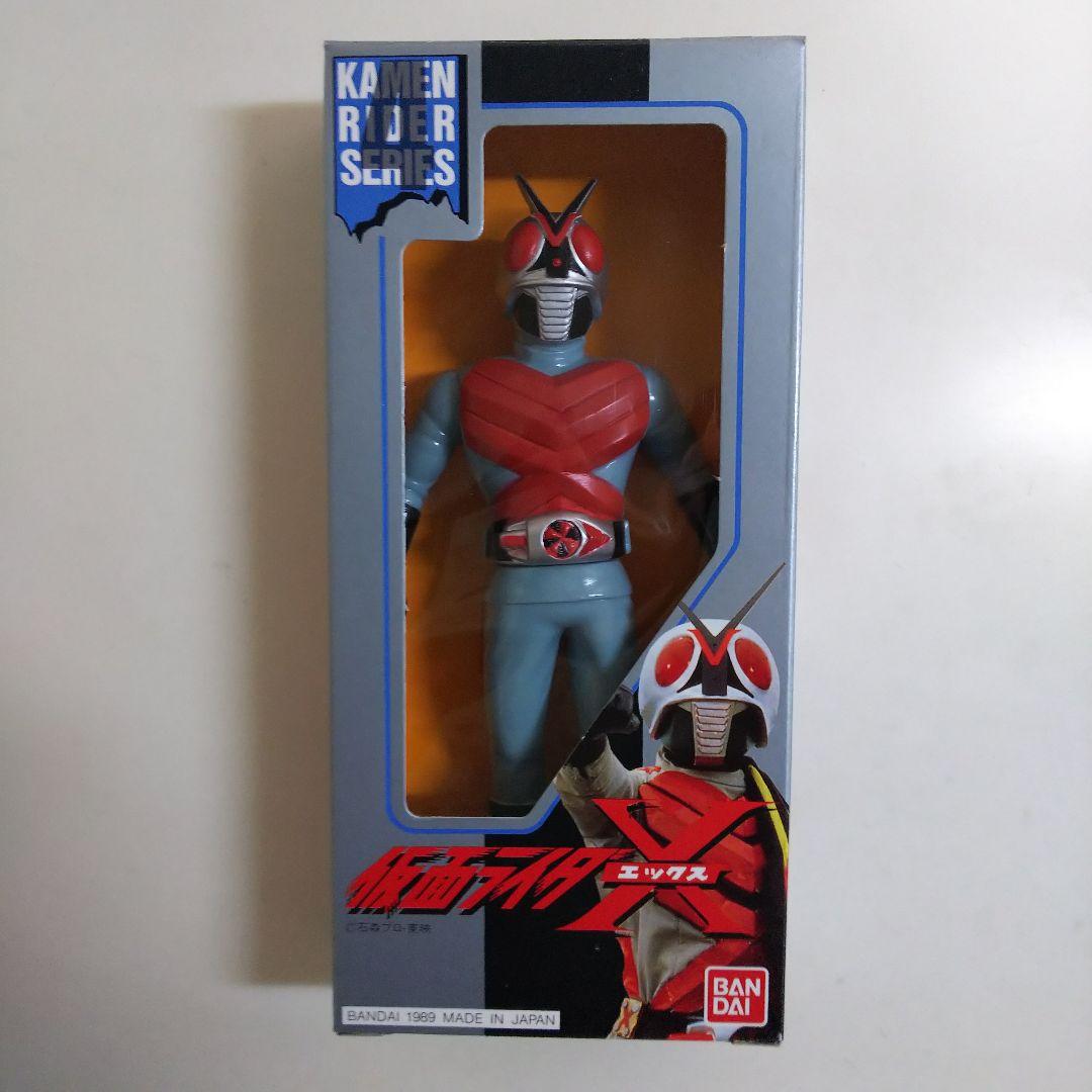 仮面ライダーX」ソフビ人形・仮面ライダーX（新品・1989年