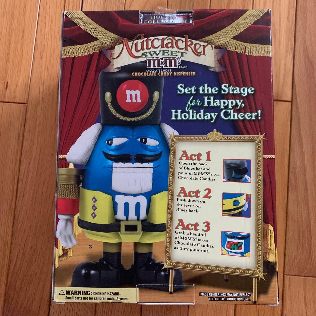 エムアンドエムズ M&M's くるみ割り人形 ディスペンサー フィギュア 青