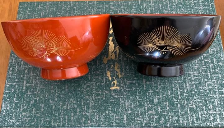 輪島塗汁椀と箸のセット 稲忠 - コップ・グラス・酒器クラシック